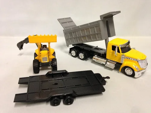 Vista 2 de Camión volquete Lonestar internacional a escala 1:43 con cargador de ruedas