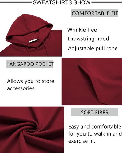 Vista 4 de COOFANDY Conjunto deportivo de 2 piezas de manga larga para hombre, conjunto casual con capucha