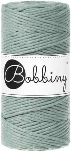 Vista 20 de Bobbiny Cordón regular de macramé de una sola capa de 0.118 pulgadas (azul), 108 yds/330 pies (100% algodón reciclado)