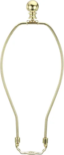 Vista 8 de PATIKIL Kit de arpa de lámpara de 5 pulgadas con remate, 1 juego de soporte dorado