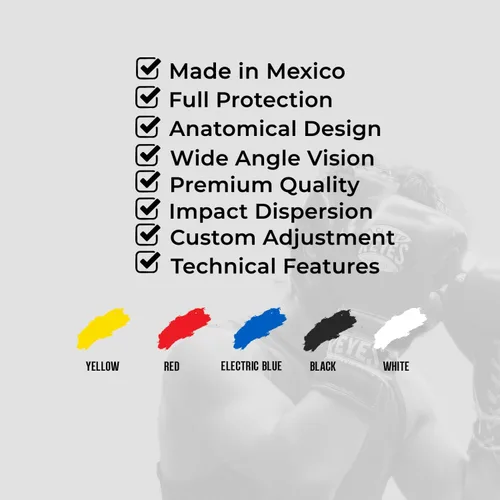 Vista 6 de CLETO REYES Casco de boxeo con protección para las mejillas para hombres y mujeres, protector de cabeza protector de la cara, para sparring y pelea