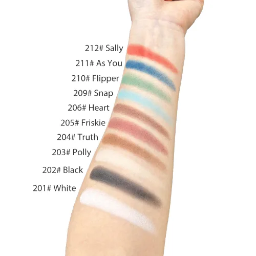 Vista 5 de Mysense Paleta de sombras de ojos individuales beige mate, maquillaje de sombra de ojos en polvo prensado, color nude neutro, alto pigmento de larga