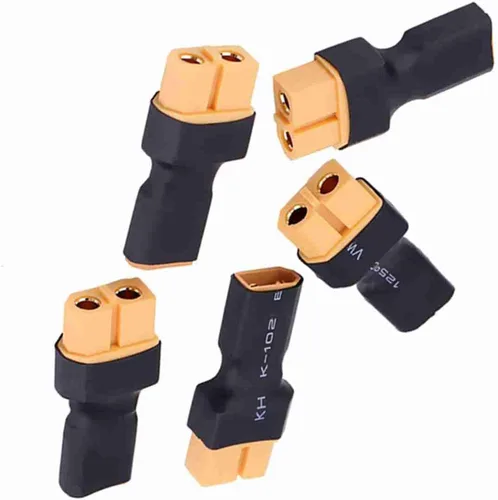 Vista 9 de Oumefar 5 unids a enchufe hembra macho adaptador convertidor para RC FPV Drone Car LiPo cargador de batería ESC (XT30 macho a hembra)