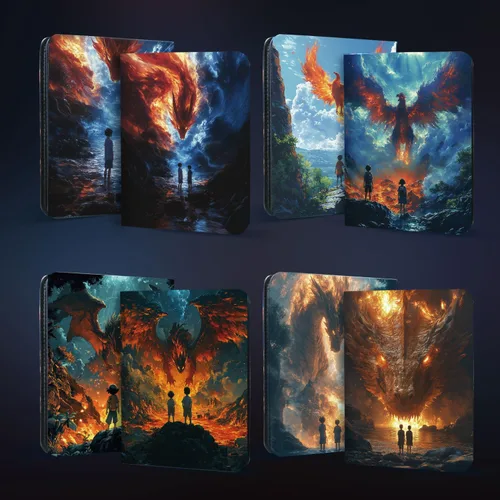 Vista 5 de Carpeta de 9 bolsillos para tarjetas intercambiables, carpeta de tarjetas para 900 tarjetas, 50 páginas de carga lateral, carpeta con cremallera