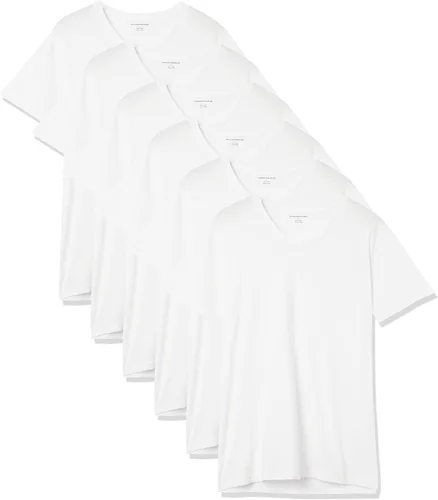 Vista 10 de Tienda Essentials Camiseta con cuello en V para hombre, paquete de 6