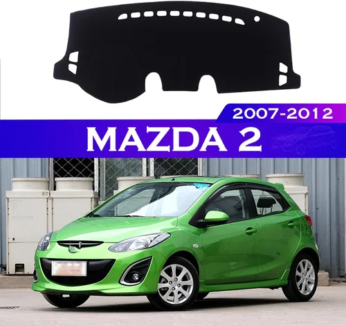 Vista 2 de BORATO Cubierta del tablero de instrumentos del automóvil, protector de sombrillas, para Mazda 2 Demio 2007-2012 DE Mazda2, accesorios