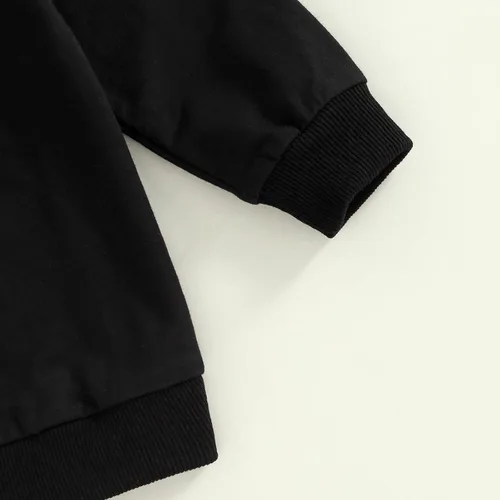 Vista 6 de FYBITBO Sudadera de manga larga con cuello redondo y cuello redondo para bebé, niña, brujas, para otoño