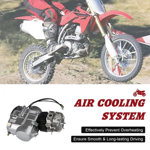 Vista 4 de DONSU Motor refrigerado por aire de 125CC de 4 tiempos, embrague manual, kit completo para motor CRF50F 00-09 11-15 CRF50 Z50/XR50/XR70 1P52FMI