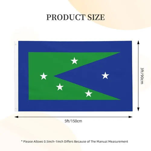 Vista 3 de Bandera del condado de Peconic, bandera de Nueva York, 3 x 5 pies, poliéster duradero de doble cara, divertida pancarta decorativa para exteriores