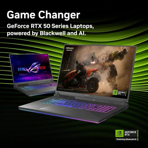 Vista 5 de Portátil para juegos ASUS ROG Strix G18, AMD Ryzen 9 9955HX,NVIDIA GeForce