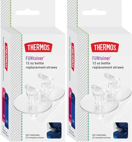 Vista 5 de Cañitas de respuesto de Thermos para botella FUNtainer de 12onzas, Transparente