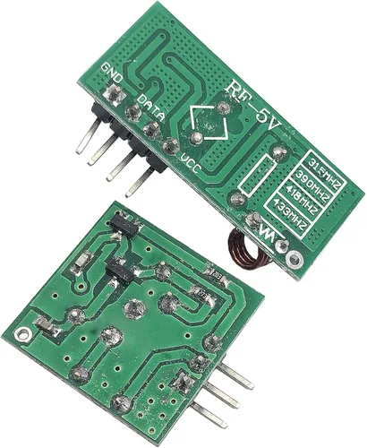 Vista 5 de FainWan 5 juegos de transmisor + receptor 433M Módulo transceptor súper regenerativo de alta frecuencia compatible con alarma antirrobo