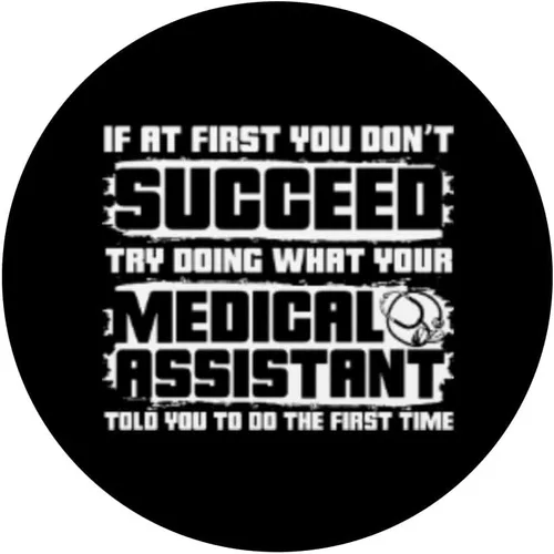 Vista 3 de Divertido diseño de ropa de asistente médico PopSockets intercambiables PopGrip