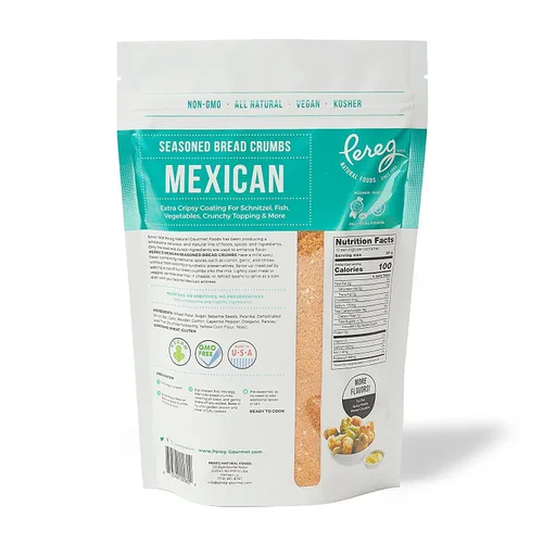 Vista 3 de Pereg Migas de pan mexicano (12 onzas x 6 unidades) – Migas de pan sazonadas con sabor mexicano – Migas de pan para revestimiento y relleno