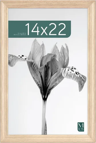Vista 13 de MCS Studio Gallery Classic Marco de 16 x 16 pulgadas de Madera de Ingeniería con Veta de Madera Natural, Colgado de Pared Vertical y Horizontal