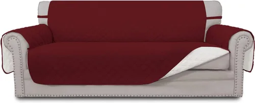 Vista 74 de Easy-Going - Funda reversible para sofá, resistente al agua, con varillas de espuma y correas elásticas, protector de muebles para mascotas y perros