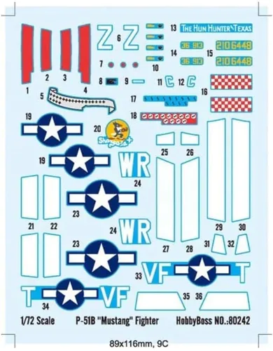 Vista 2 de Hobby Boss P-51B Mustang Kit de construcción de modelo de avión