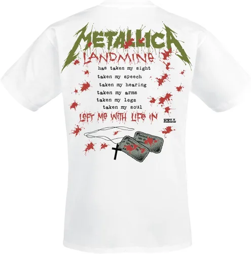 Vista 2 de Metallica Men's One Landmine T-Shirt White