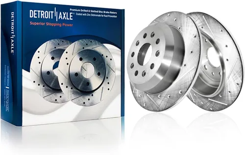 Vista 31 de Detroit Axle - Rotores de freno traseros para Toyota GR Supra BMW 230i 330e 330i 430i 530i 530i 530e 540d 540i xDrive X3 X4 Z4, rotores de freno