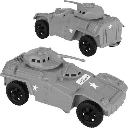 Vista 6 de TimMee Recon Patrol Coches blindados - Vehículos exploradores de plástico negro para hombres