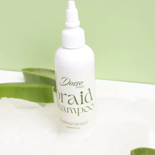 Vista 5 de Dosso Beauty Champú para trenzas, 3.4 fl oz/3.5 oz, orgánico, con aroma a vainilla, limpiador del cuero cabelludo, alternativa perfecta para un