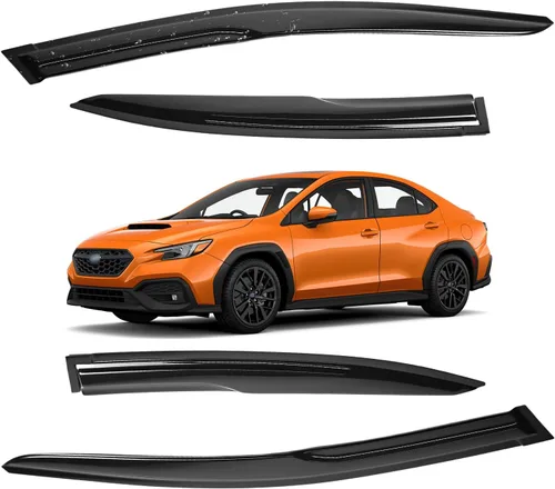 Vista 98 de Viseras para ventanas para Mazda 3 Sedán 4 puertas 2004 2005 2006 2007 2008 2009 estilo JDM Mugen, deflector de viento, protector solar y de lluvia