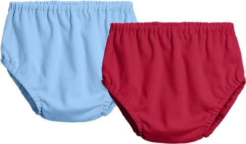 Vista 19 de City Threads Cotton Diaper Covers for Girls and Boys 2-Pack, Made in USA Baby Bloomers, Wear Over Disposable and Cloth