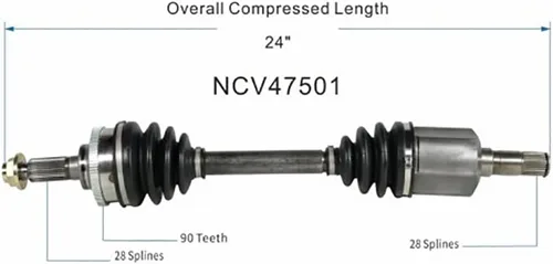 Vista 4 de 1PCS Front Driver Side CV Axle Assembly CV Joint CV Shaft for Ford Probe
