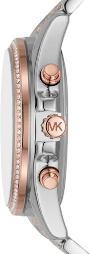 Vista 2 de Michael Kors Whitney - Reloj de acero inoxidable con detalles ostentosos