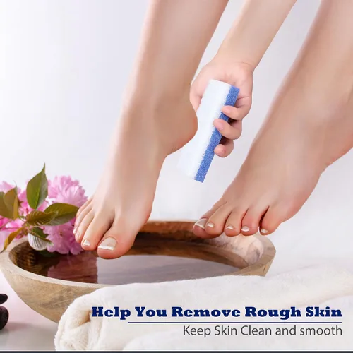 Vista 7 de Paquete de 6 piedras de pumita para pies EWAGOA para remover callos, herramientas de pedicura EWAGOA para pies, exfoliador y limpiador de pies