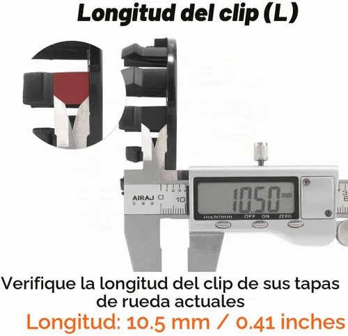 Vista 5 de Tapacubos centrales de rueda de 2.76 pulgadas para Nissan Armada 2004-2015 Pathfinder 2005-2012 Frontier 2005-2021 Titan 2004-2015 Xterra 2005-2015