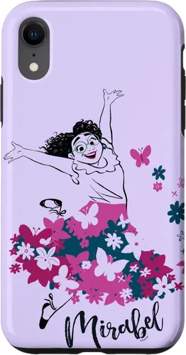Vista 8 de Funda para iPhone 14 Disney Encanto Mirabel Madrigal Floral Lila Púrpura