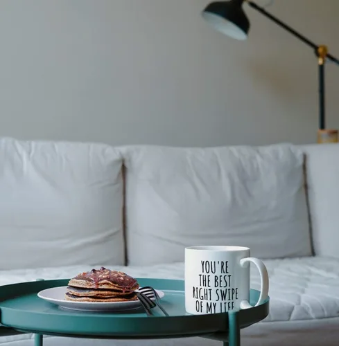 Vista 8 de Taza deslizada hacia la derecha Regalo divertido para novio novia novio novia en línea Fechado Aplicación Idea de regalo Fecha de aniversario Cita