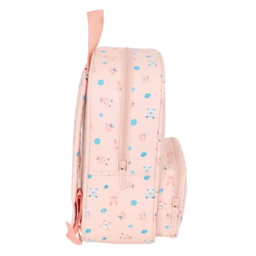 Vista 4 de Mochila Infantil Safta Jirafa Coral 22 x 27 x 10 cm