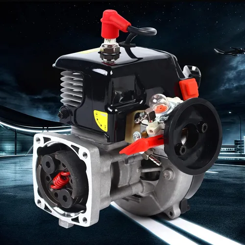 Vista 9 de Motor Rovan de 2 tiempos de 30.5 CC, 4 pernos fácil de arrancar, mango de retroceso, motor de refrigeración por aire forzado, compatible con HPI