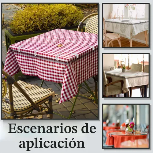 Vista 6 de Paquete de 12 clips para mantel, clips para mantel de picnic, abrazaderas de acero inoxidable, clips de mesa para restaurante, picnic, carpas 12