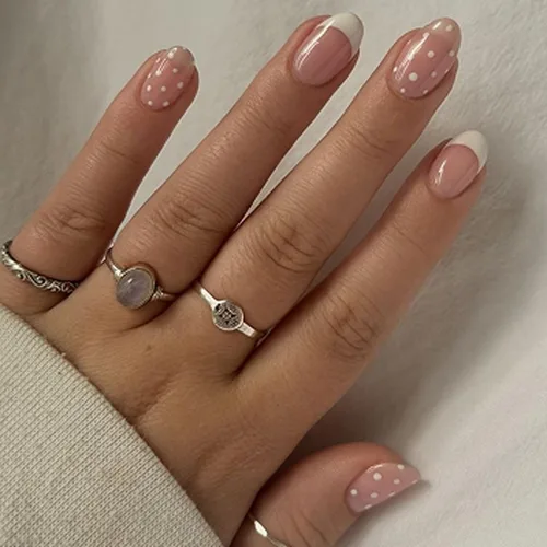 Vista 12 de Uñas postizas a presión de almendra marrón, medianas con diseños de leopardo y purpurina, uñas postizas en forma de almendra otoñal, uñas acrílicas