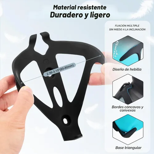Vista 2 de GXCROR Soporte para Botella de Agua de Bicicleta, Jaula Universal Ligera y Antideslizante para Botella de Bicicleta para Accesorios de Ciclismo