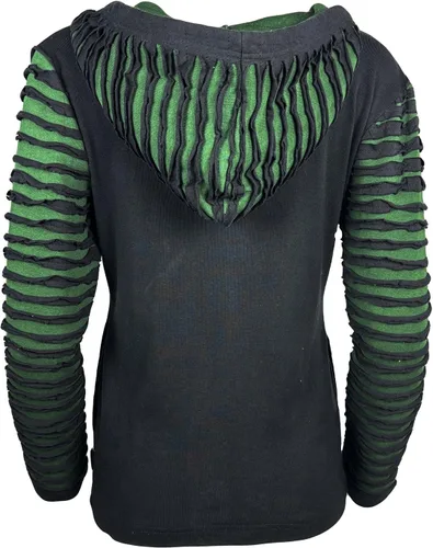 Vista 27 de Agan Traders Chaquetas bohemias con cremallera para mujer, con parches de teñido anudado, sudaderas ligeras con capucha para mujer 2025