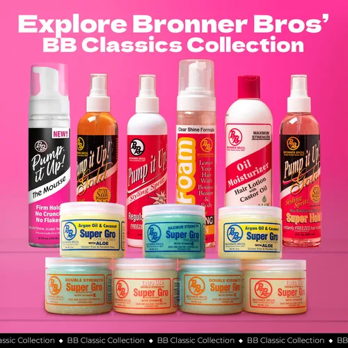 Vista 8 de Bronner Bros Loción hidratante de aceite para el cabello con 10,000 mg de aceite de ricino y aloe vera, hidratante ligero y no graso para el cuero