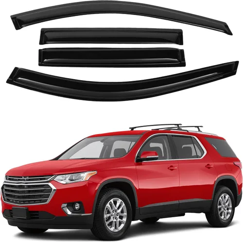 Vista 13 de Canvcle 4Runner - Protectores de lluvia – Viseras de ventana para Toyota 4Runner 2010-2024, deflectores de viento de ventana lateral con cinta