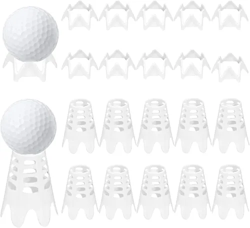 Vista 12 de Tees de golf de plástico, tees de simulador de golf para el hogar, tees de golf para exteriores e interiores, simulador de práctica y entrenamiento