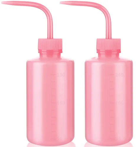 Vista 9 de Valchoose - Botella de lavado de LDPE blanca de 5.1 fl oz, boquilla doblada, diseño portátil, 2 juegos Blanco