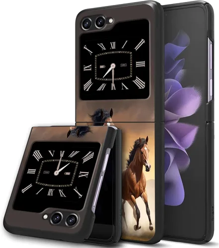 Vista 10 de Funda para Samsung Galaxy Z Flip 5 5G, Galaxy Z Flip 5, PC duro a prueba de golpes, plegable, duradera, resistente a los arañazos, para Samsung Z