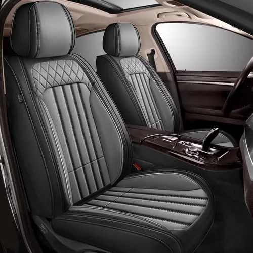 Vista 12 de Fundas de asiento para Kia Optima 2001-2020, asientos delanteros, protector de asiento impermeable, soporte ergonómico de cintura, para decoración
