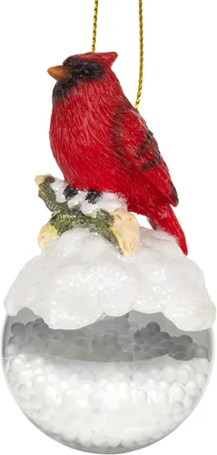 Vista 2 de Adorno de Navidad cardenal para árbol de Navidad