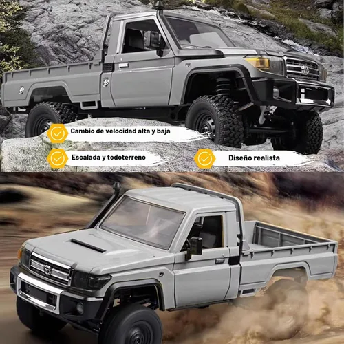 Vista 5 de ARRIS MN82 PRO 1/12 Toyota LC79 RC Rock Crawler 4WD RTR Truck Mn82pro-plata