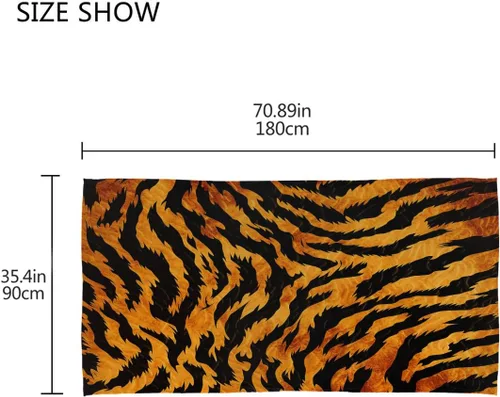 Vista 2 de Bufanda de seda para mujer, diseño retro de tigre, ligera, cuello largo, bufanda suave a la moda, chal para damas, niñas y hombres