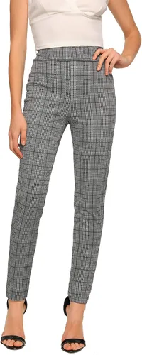 Vista 6 de SweatyRocks - Leggings de estilo informal para mujer, pantalones de trabajo elásticos de cintura alta