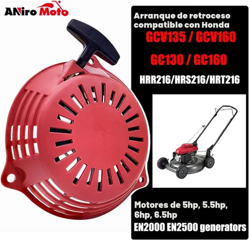 Vista 2 de GCV160 Arrancador de retroceso de arranque compatible con Honda GCV135 GCV160 EN2000 HRU19 GC135 GC160 Motor Cortacésped Lavadora a presión Piezas